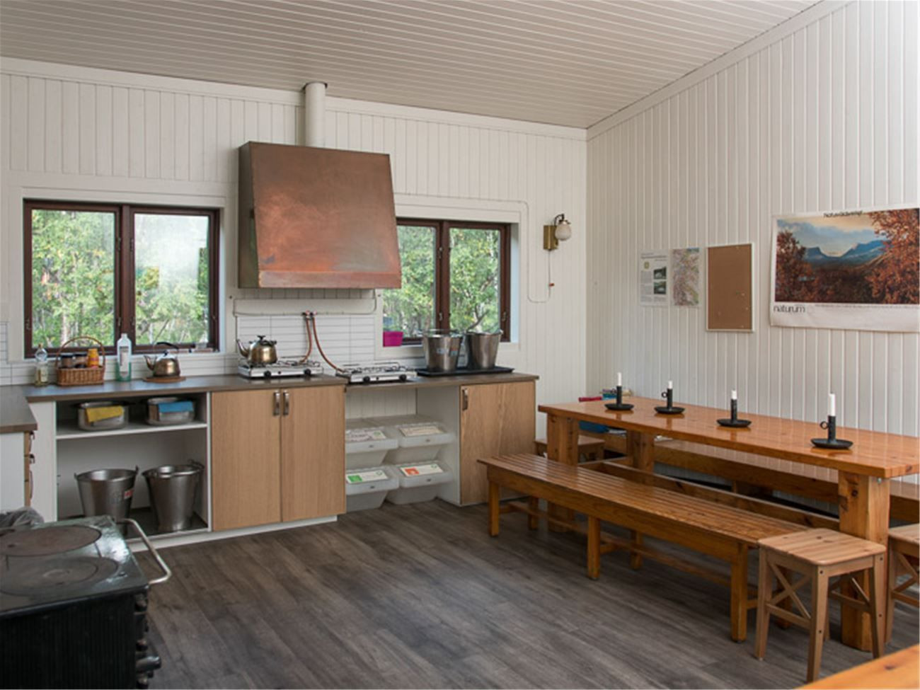 Cuisine du refuge d'Abiskojaure - Laponie - Suède