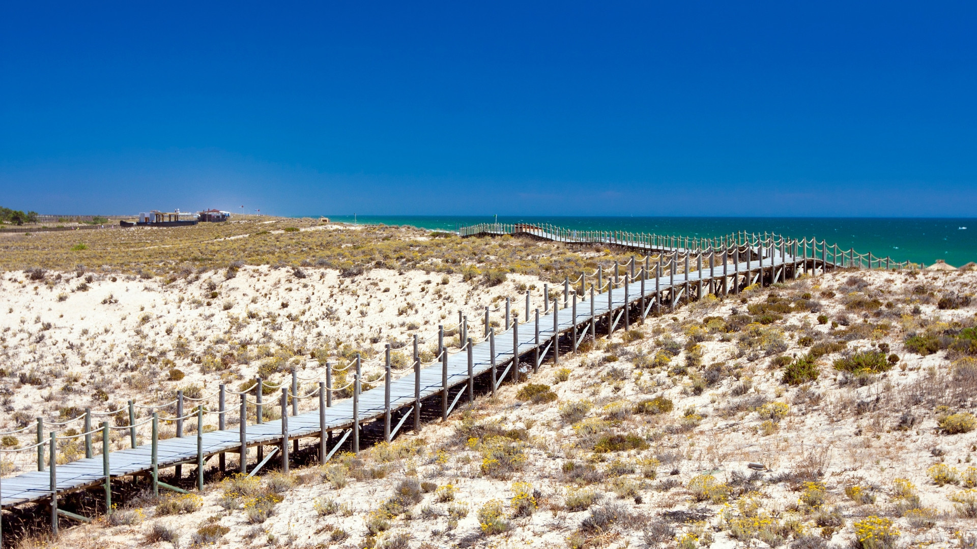 Passerelle dans les dunes - Quinta do Lago - Algarve - Portugal