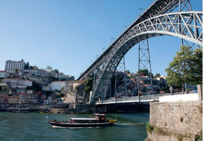 L'estuaire du Douro et la magnifique ville de Porto