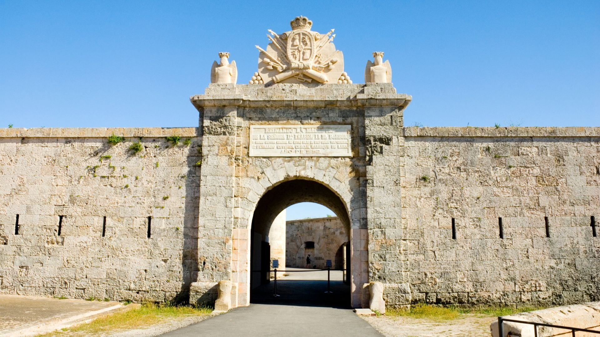 Porte de la forteresse de La Mola - Mahón - Minorque - Espagne