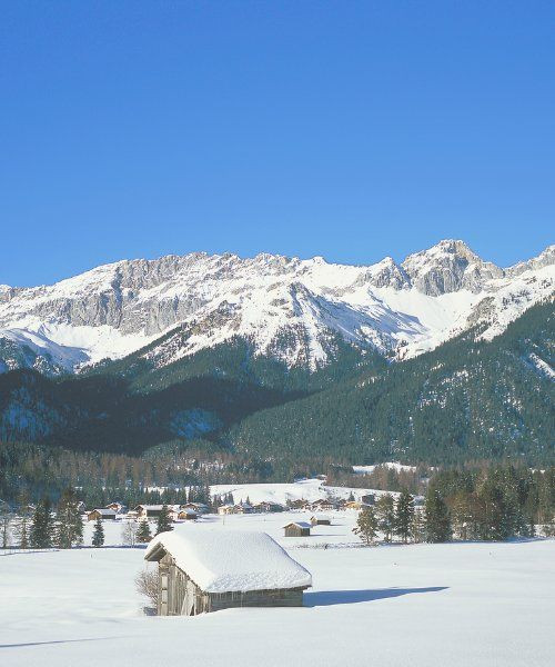 Neuleutasch en hiver - Vallée de Leutasch - Tyrol - Autriche