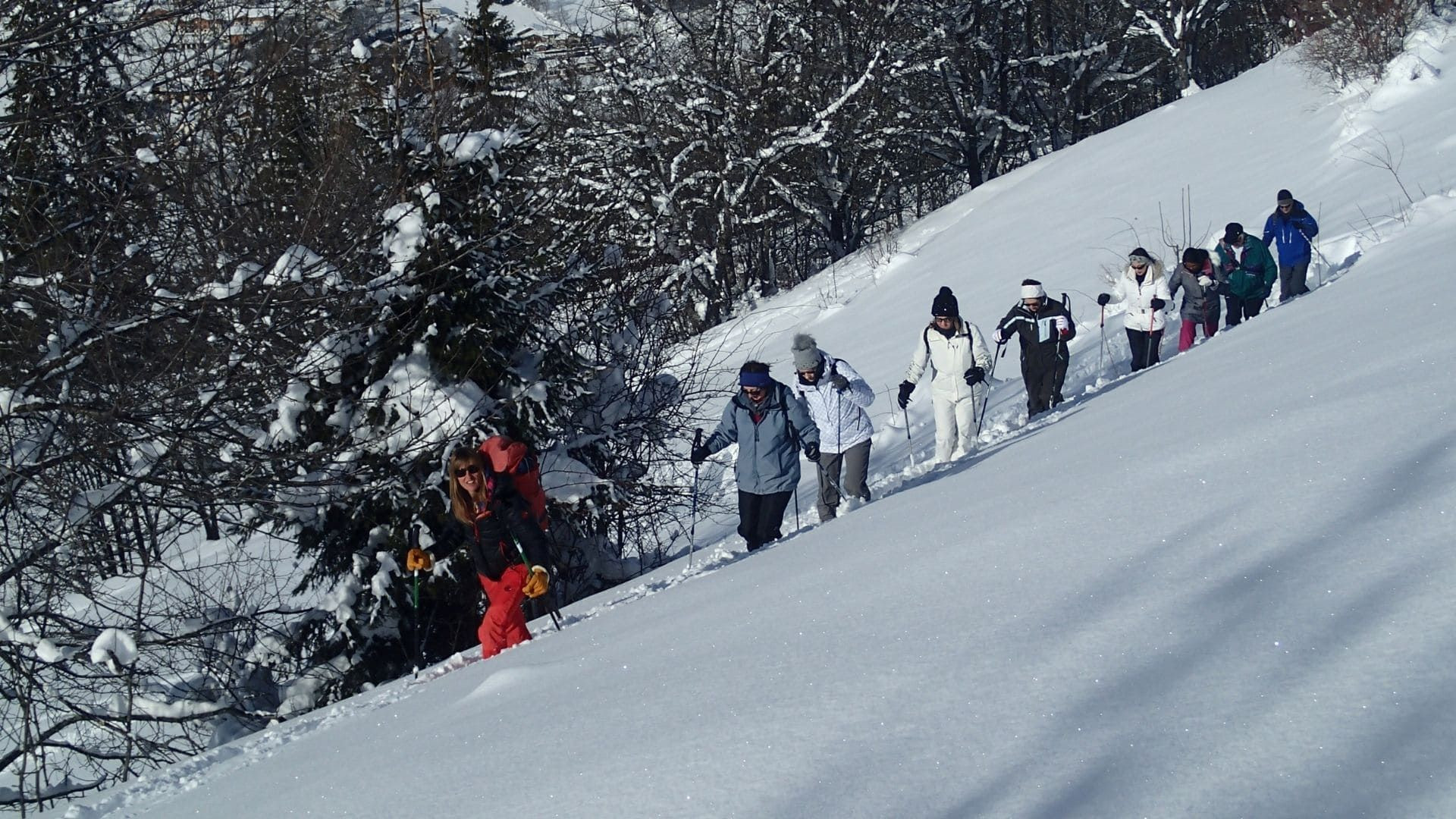 Randonnée raquettes en Tarentaise - Savoie - France