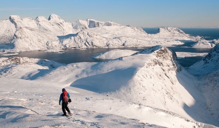 Randonnée en raquettes aux îles Lofoten - Norvège