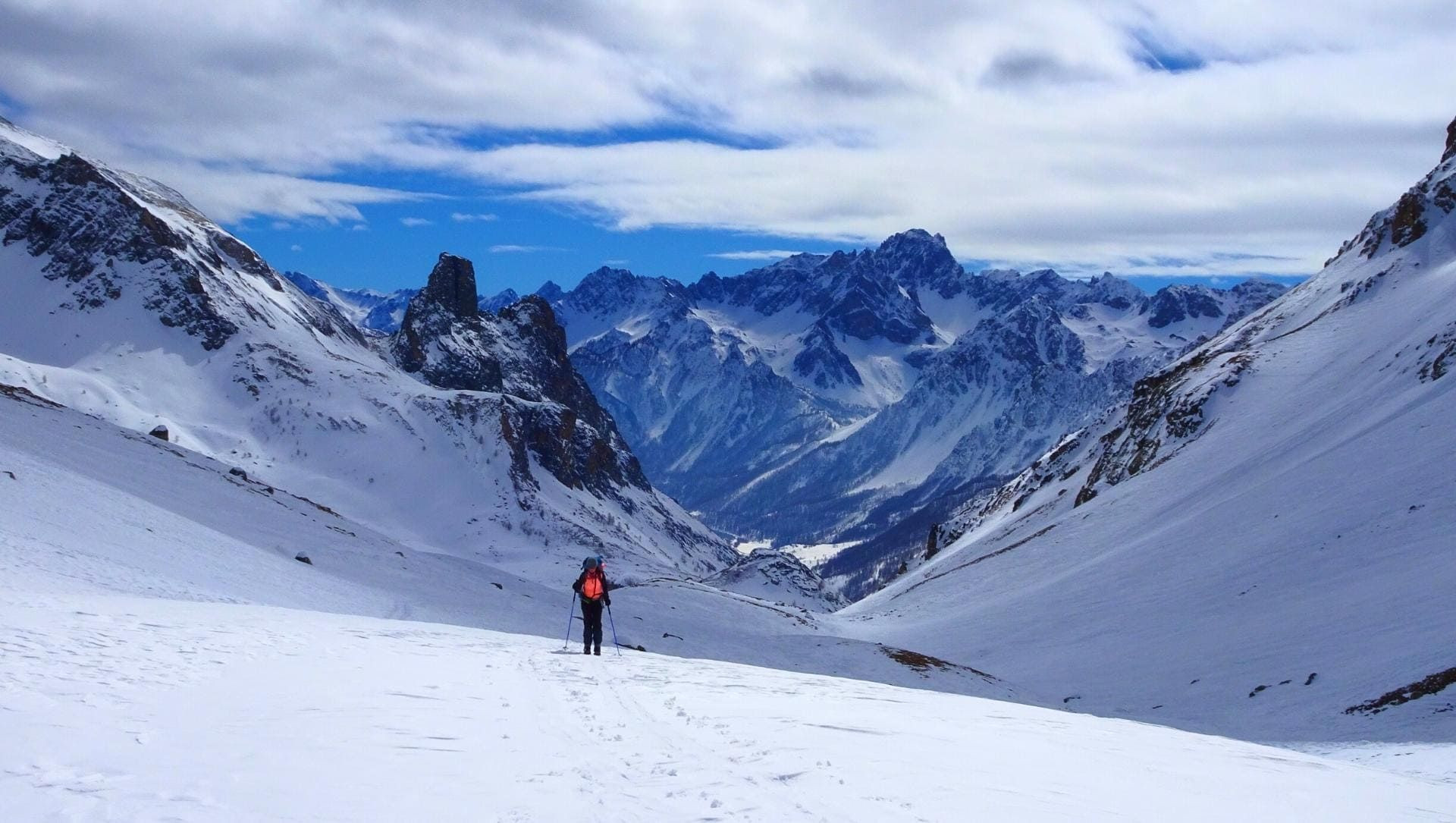 © Alain Leclère Raquettes - Val Maira - Italie