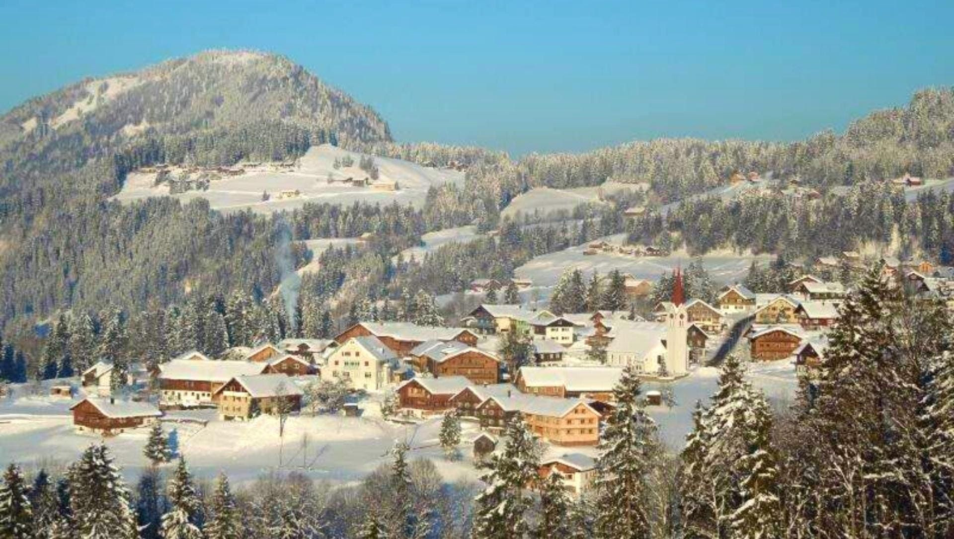Village enneigé - Bregenzerwald - Autriche
